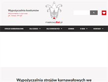 Tablet Screenshot of maskowybal.pl
